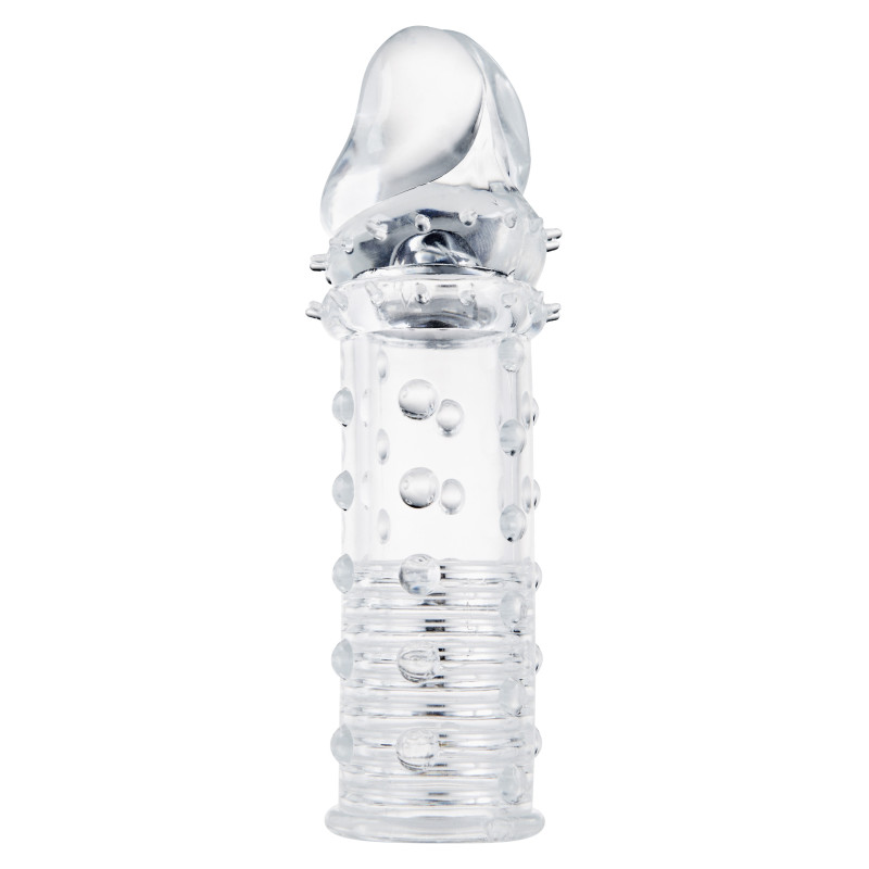 Manpower TOYJOY Gaine de pénis Stud Sleeve 15 x 4.2cm Transparente